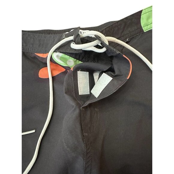 NWT PacSun Peaced Floral 15" Board Shorts Swim Trunks YinYang Pockets Large - Picture 2 of 10